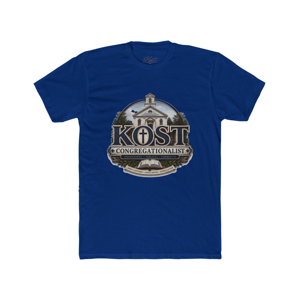 Congregationalist Church Tee — KOST Logo Christian Faith T‑Shirt