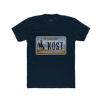 Wyoming License Plate Tee — 'KOST' Cowboy Scenic Graphic T-Shirt