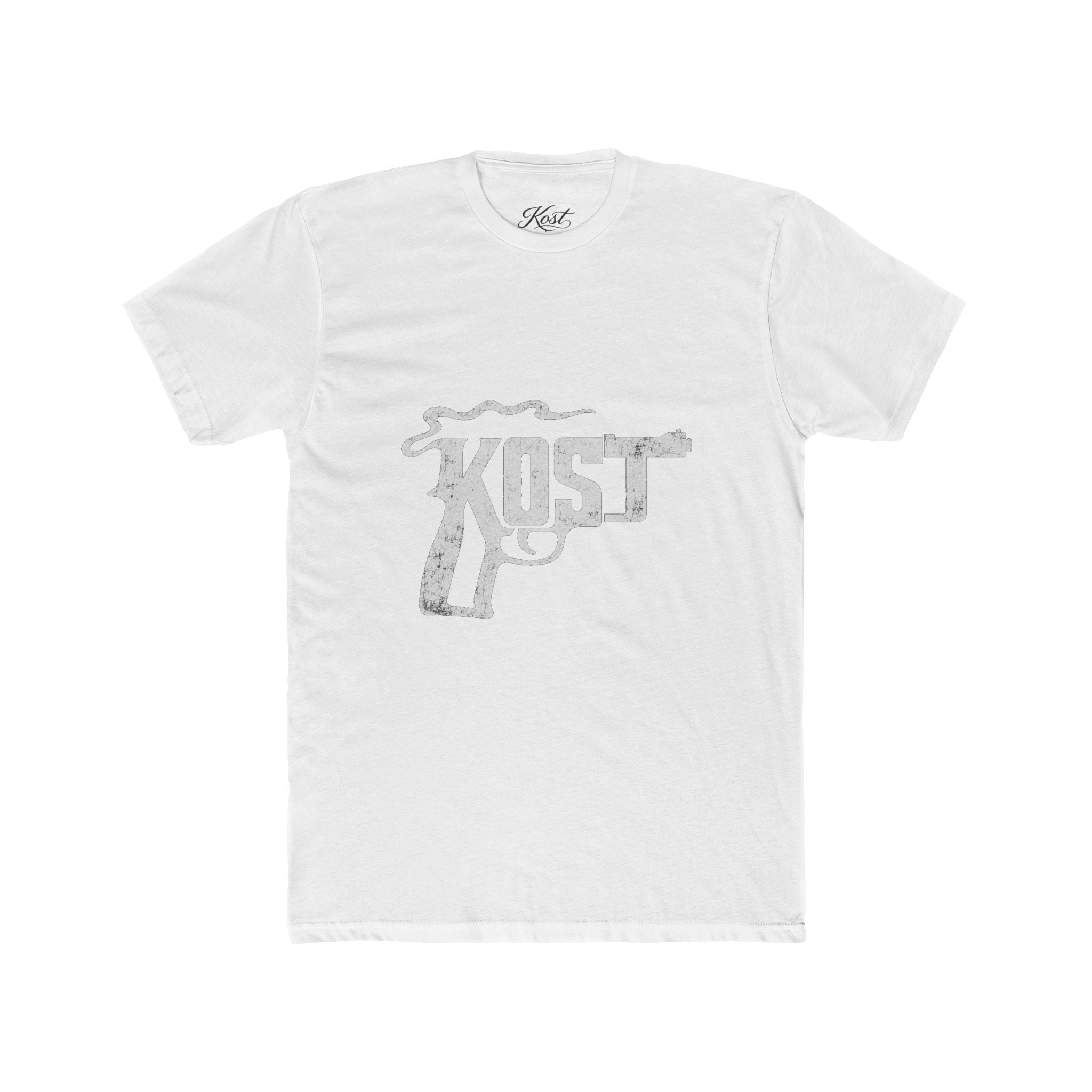 Kost Revolver Graphic Tee — Vintage Gun Logo T-Shirt