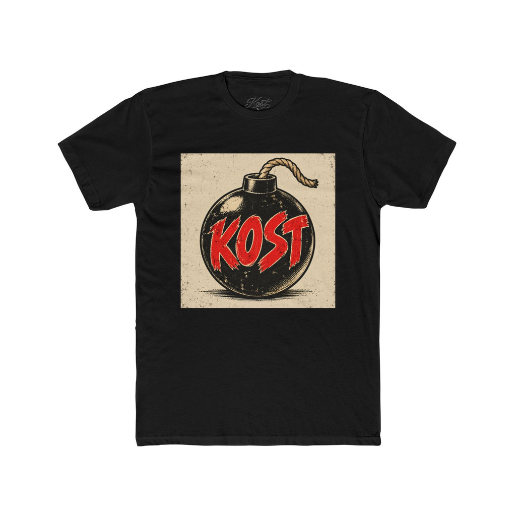 Bomb Graphic T‑Shirt — "KOST" Retro Punk Logo Tee