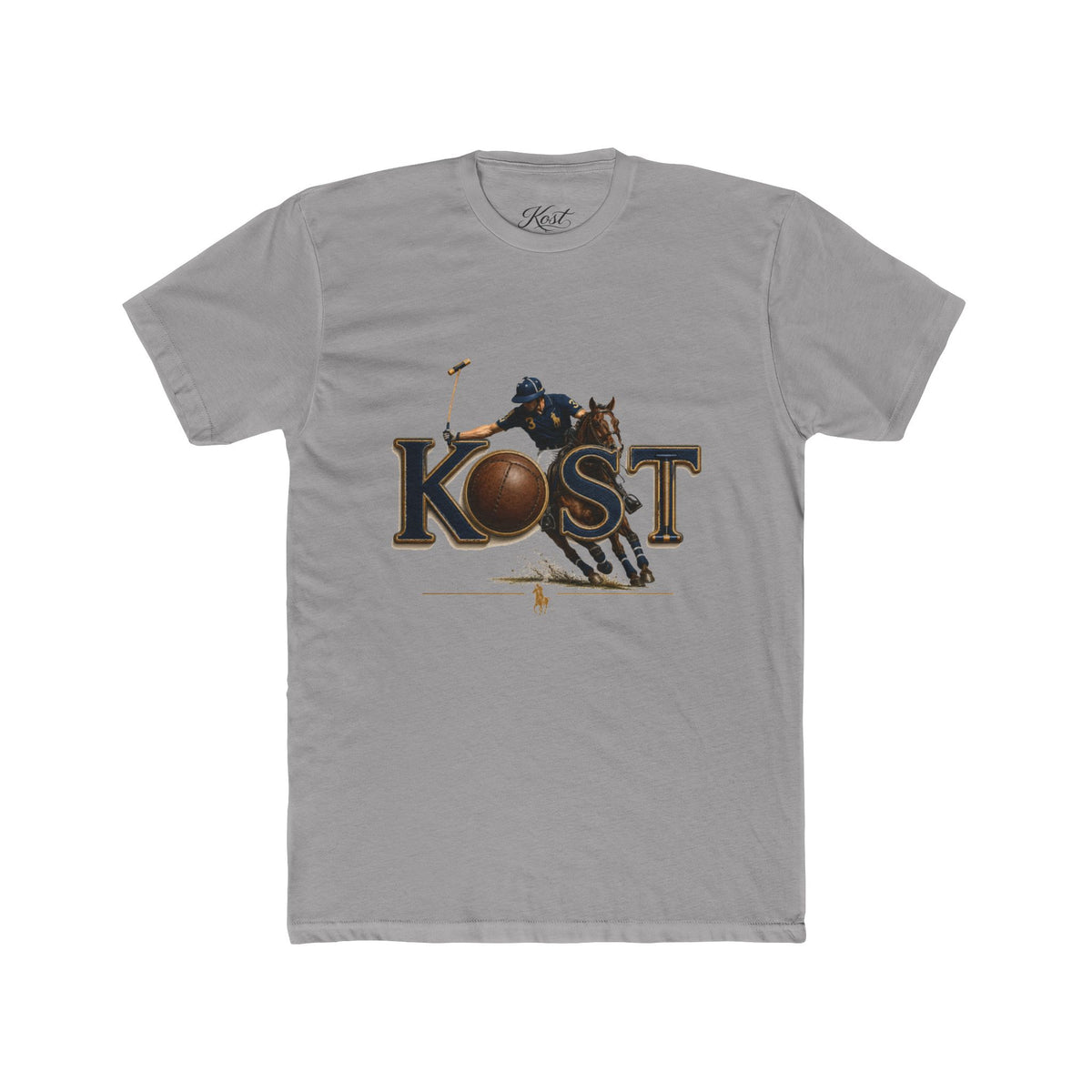 Polo Player 'KOST' Graphic Tee — Vintage Equestrian Polo Shirt