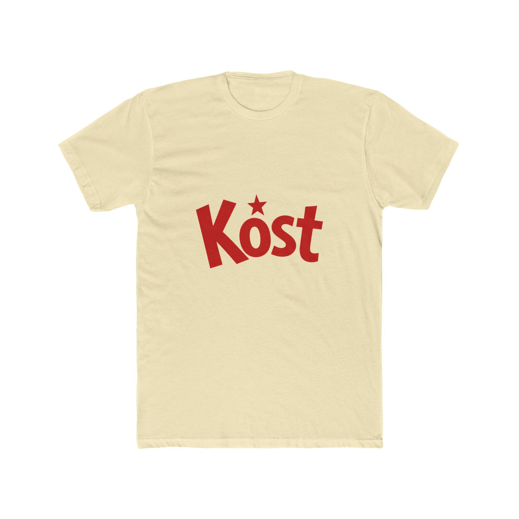 Kost Retro Script Tee — Bold Red Logo Shirt