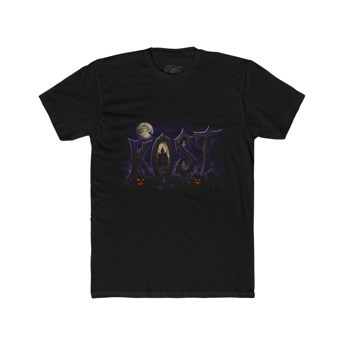 Halloween Forest Tee — Haunted Moonlight Pumpkin Horror Graphic T-Shirt
