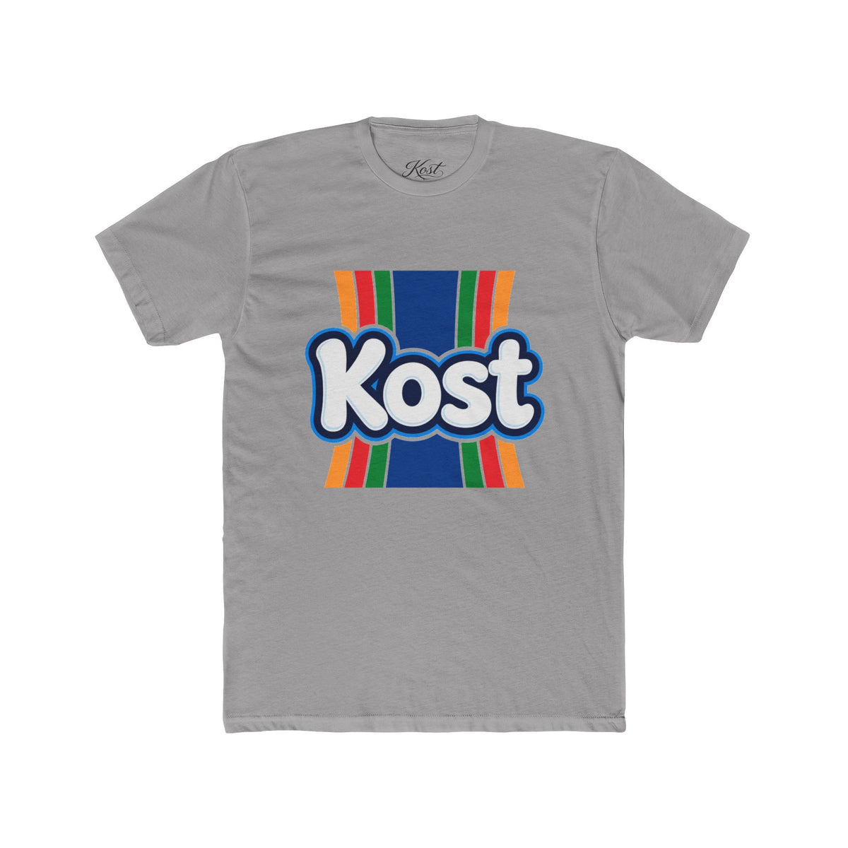 Kost Retro Stripe Tee — Vintage Colorblock Logo T-Shirt