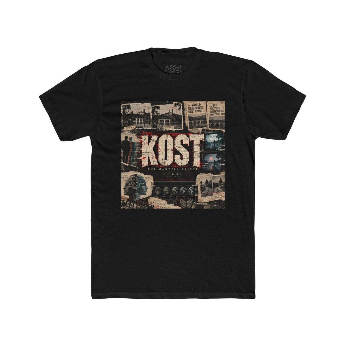 KOST Vintage Collage Tee – Retro Travel Photo Graphic T-Shirt