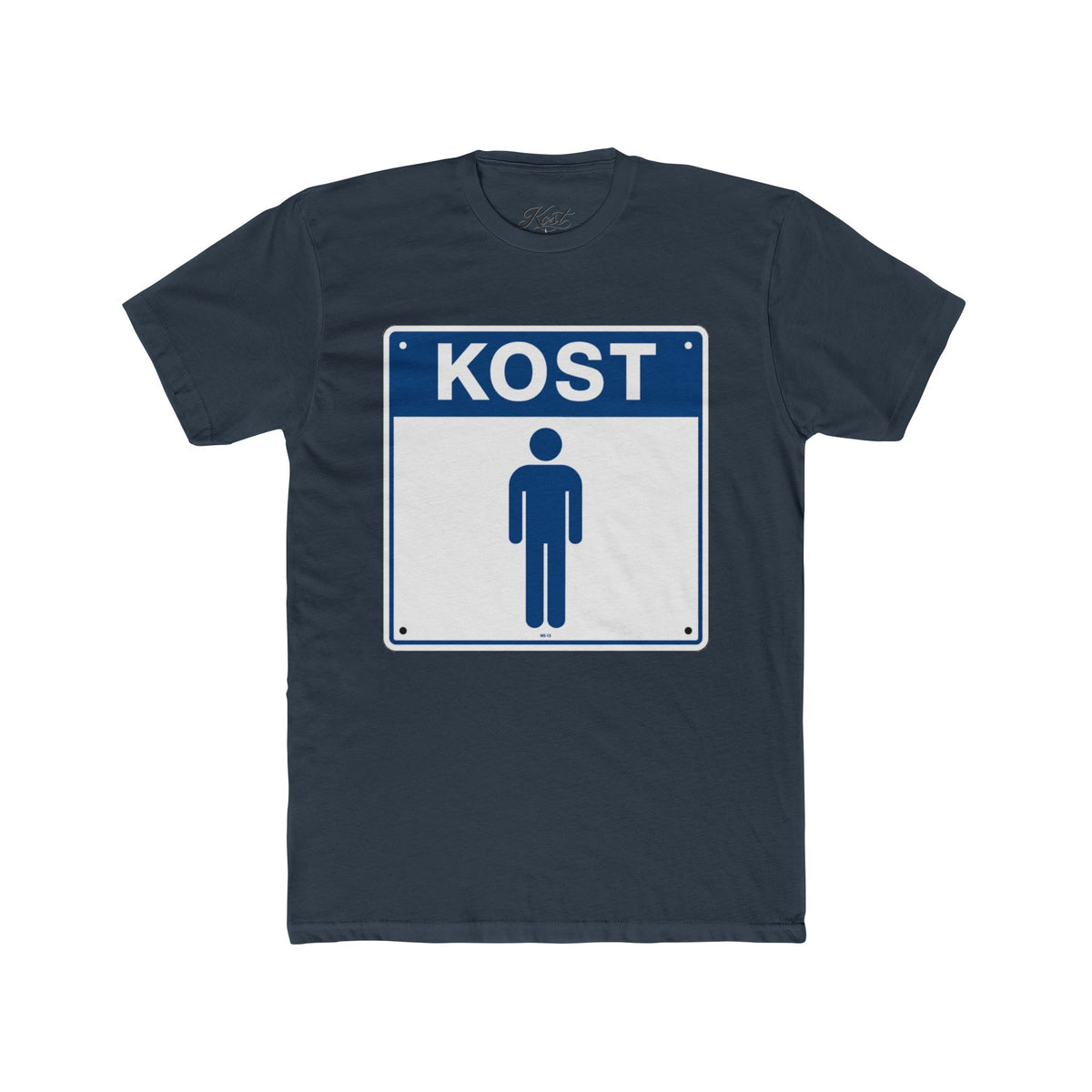 KOST Street Sign T‑Shirt — Retro Blue Icon Tee