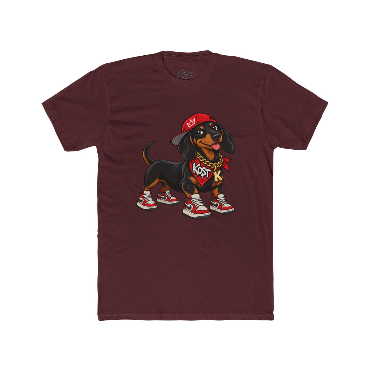 Dachshund Streetwear Tee — Cool K9 in Sneakers Graphic Shirt
