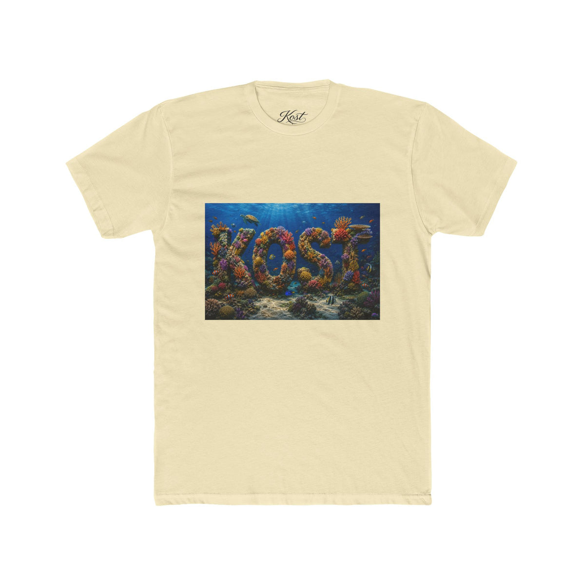 KOST Coral Reef Graphic Tee — Ocean Fish Typography Shirt
