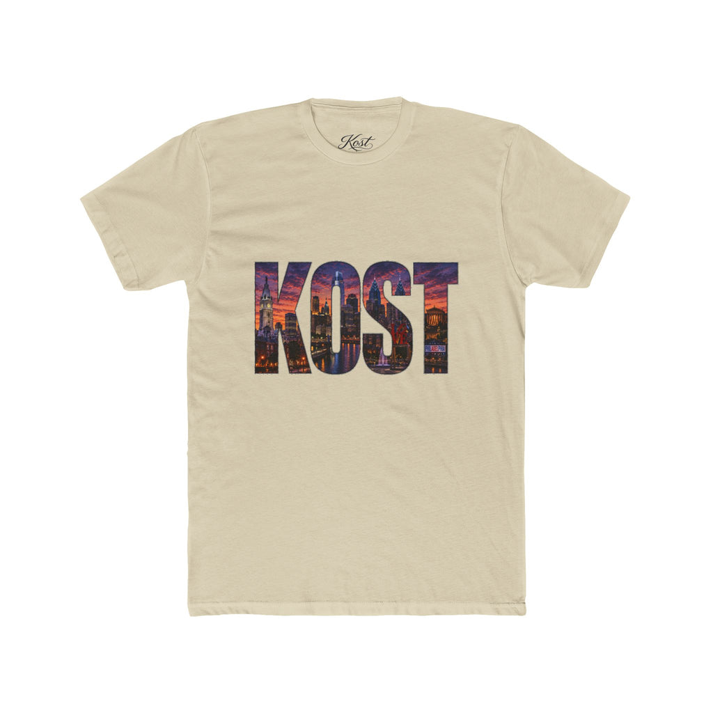 KOST Cityscape Graphic Tee — Urban Skyline Lettering Cotton T‑Shirt