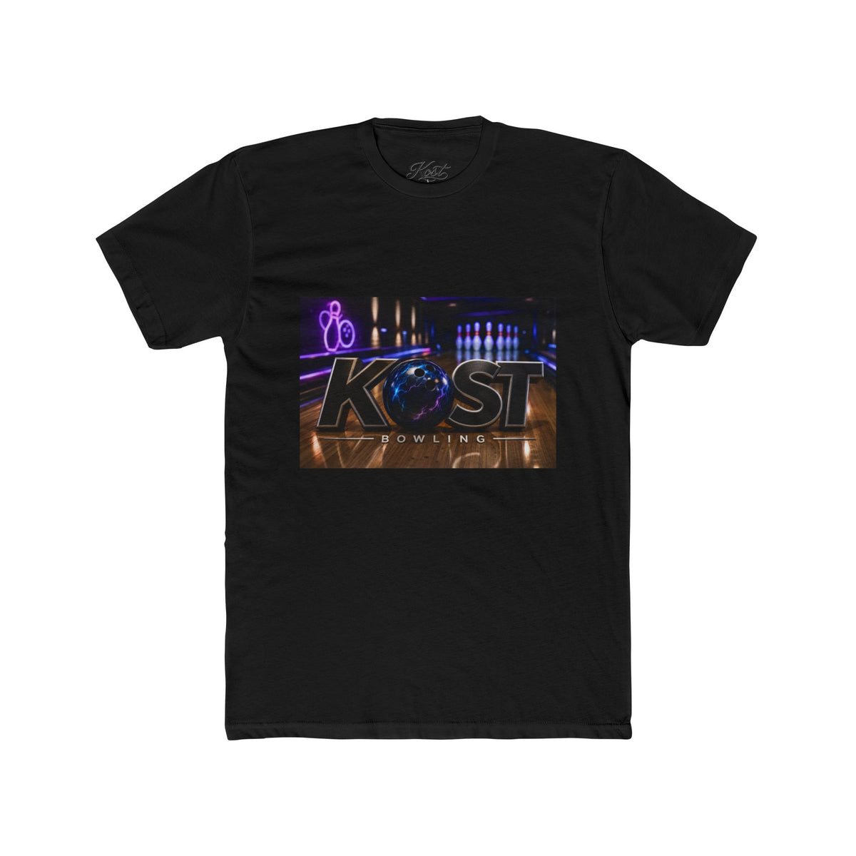 KØST Bowling Alley Photo Tee — Retro Neon Bowling Shirt