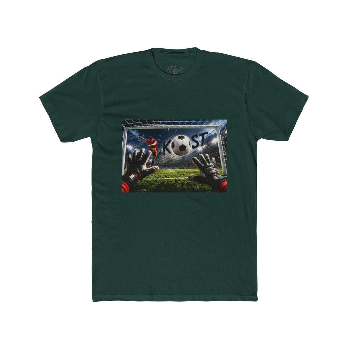 Soccer Goalkeeper Save T-Shirt — Action Soccer Scene Tee