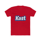 Kost Retro Bubble Logo Tee — White Cotton Crewneck
