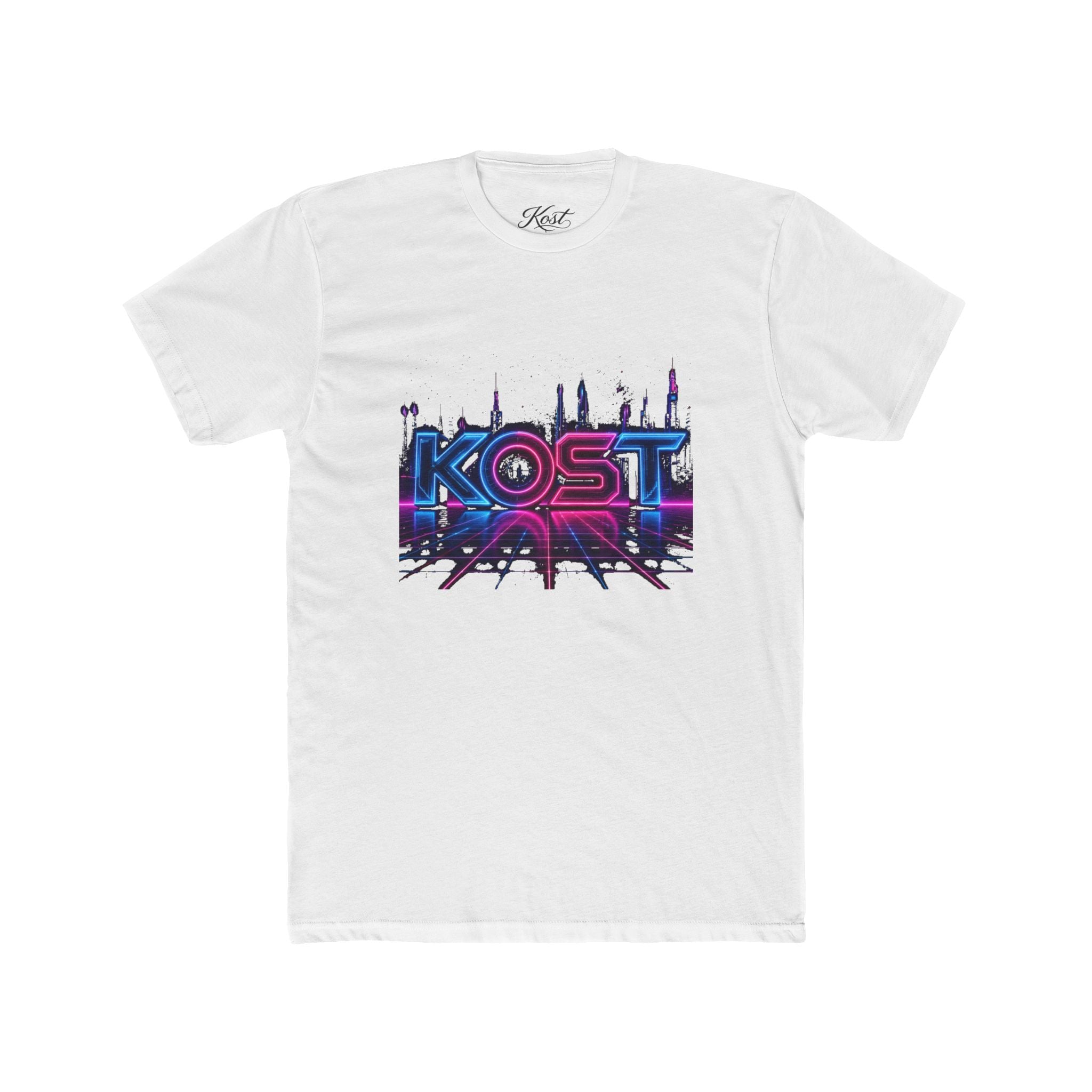 KOST Neon City Graphic Tee — Retro Synthwave Urban Streetwear
