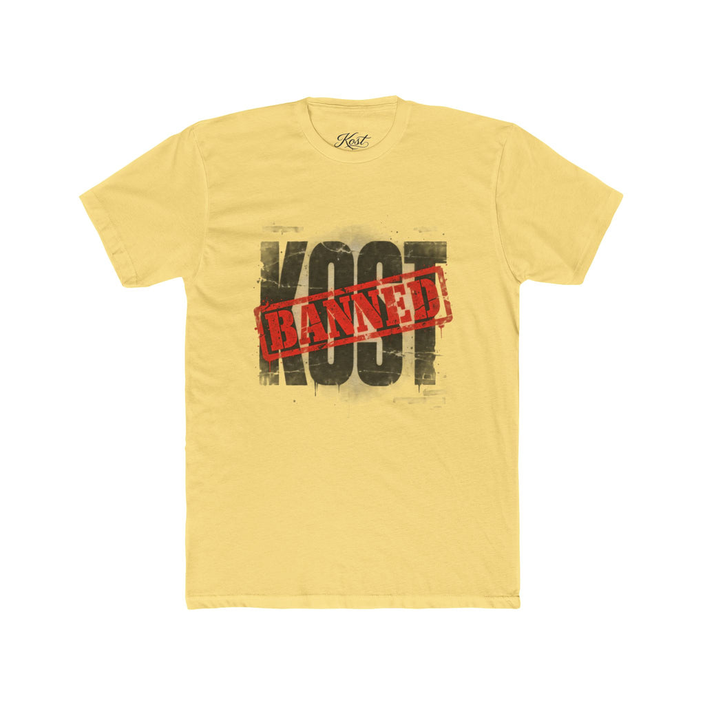 Banned Yoot Graphic Tee — Vintage Stamped Protest T-Shirt