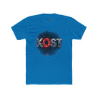 Lost Distressed Graphic Tee — 'LOST' Red & Blue Vintage Smoke Design