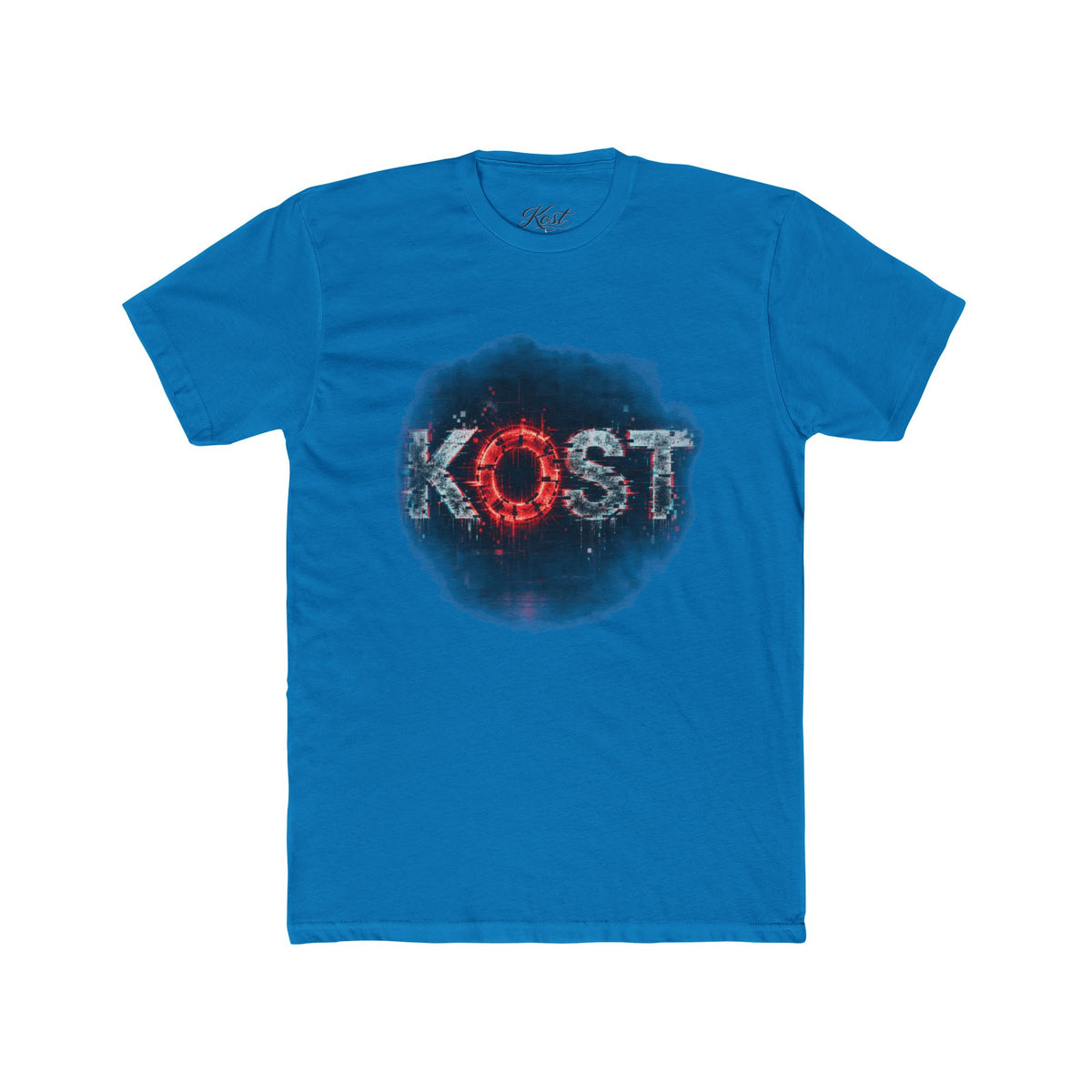 Lost Distressed Graphic Tee — 'LOST' Red & Blue Vintage Smoke Design