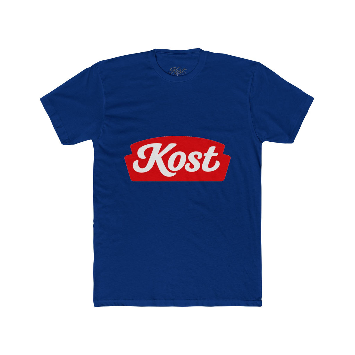 Kost Logo Tee — Retro Red Script Graphic T-Shirt