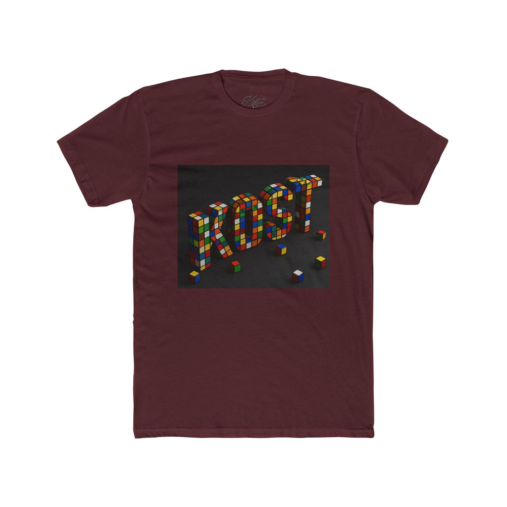 LOST Rubik Block Graphic Tee — Retro Puzzle Typography T‑Shirt