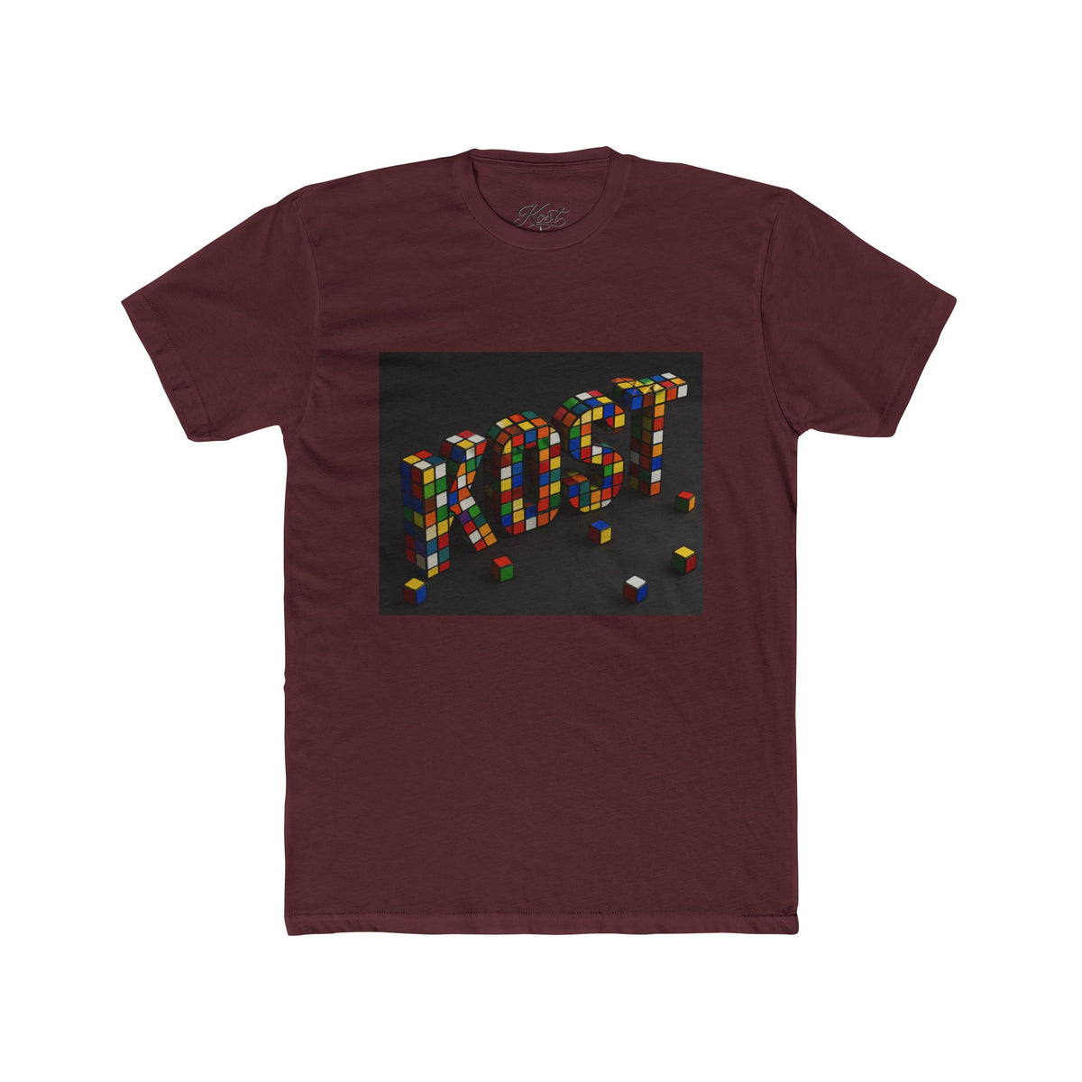 LOST Rubik Block Graphic Tee — Retro Puzzle Typography T‑Shirt