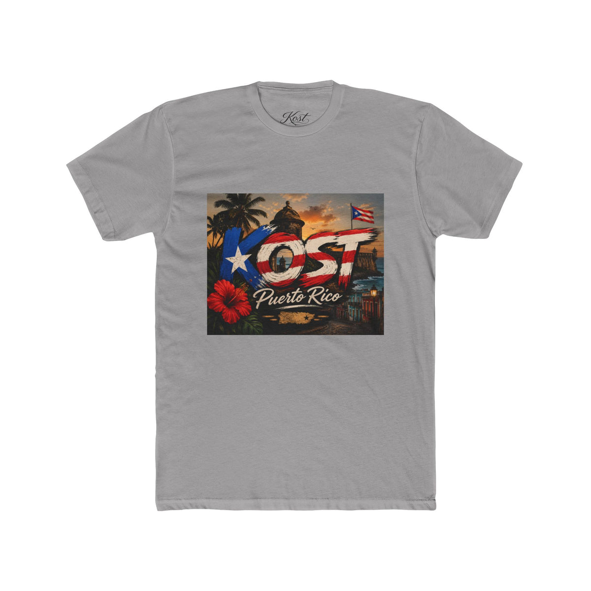 Puerto Rico Love Graphic Tee — 'PR' Flag Design with Old San Juan Vibes
