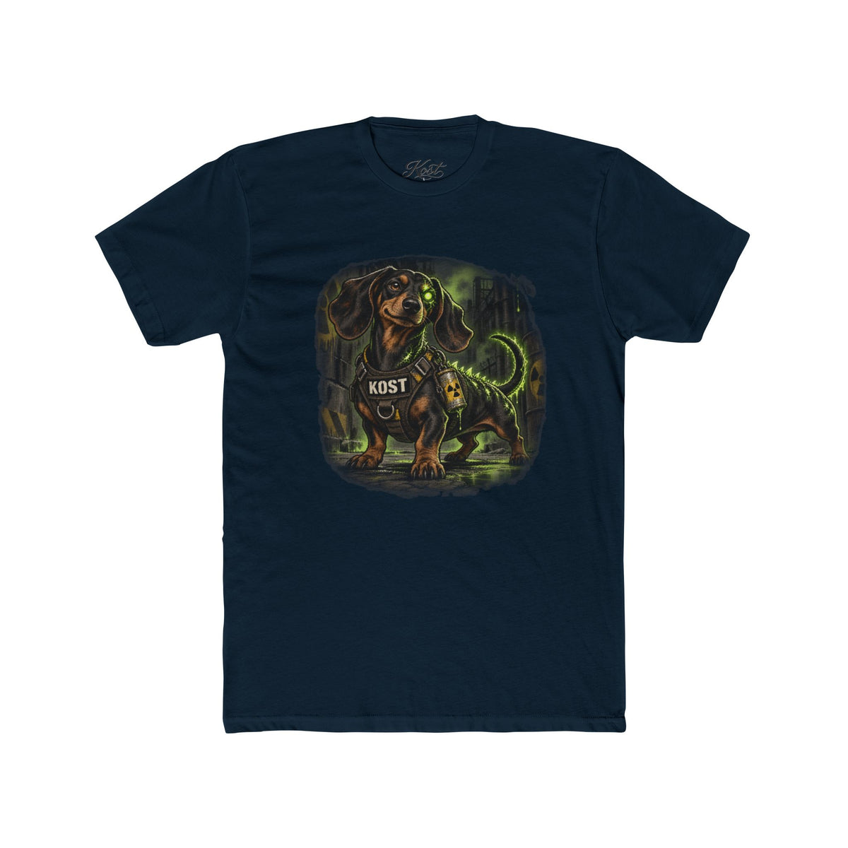 K9 Dachshund Guardian Tee — 'K9ST' Neon Dog Lover T-Shirt
