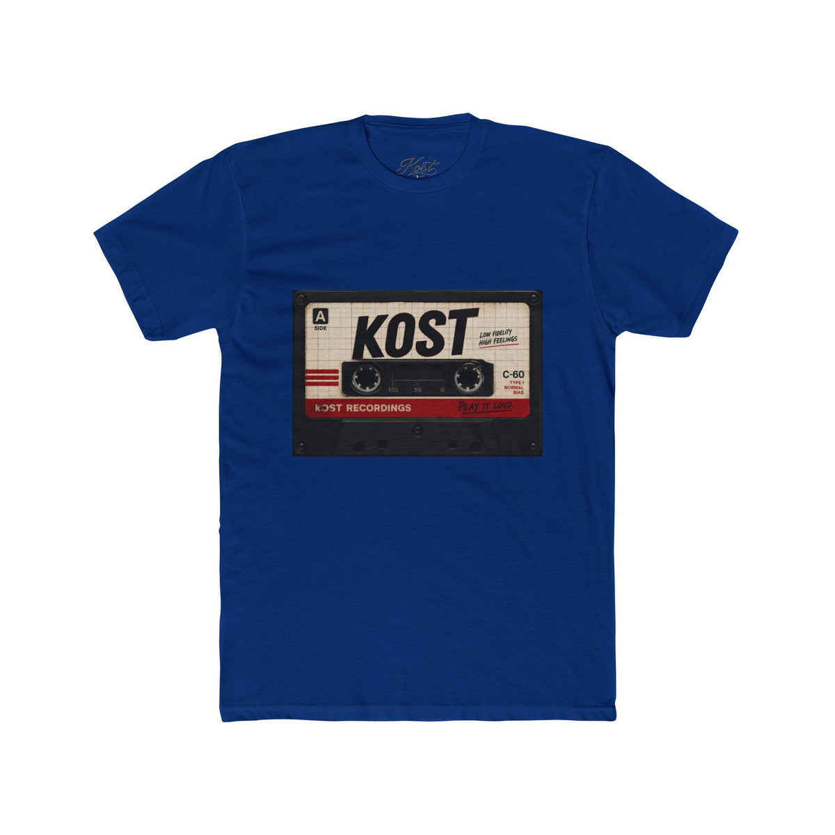 Retro Cassette Tape Tee — "KOST" Vintage Music T-Shirt