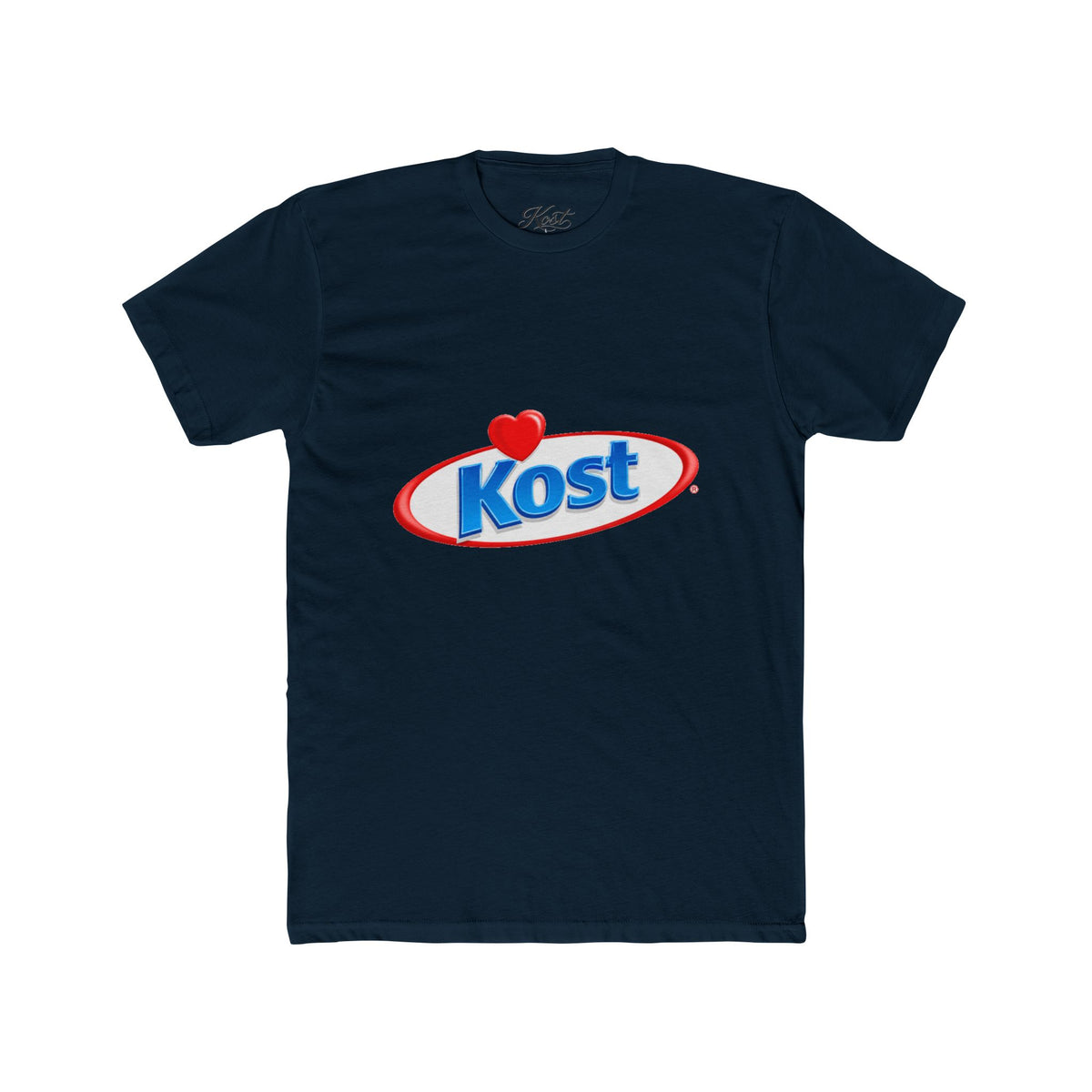 Kost Logo Tee — Retro Heart Emblem Graphic T‑Shirt
