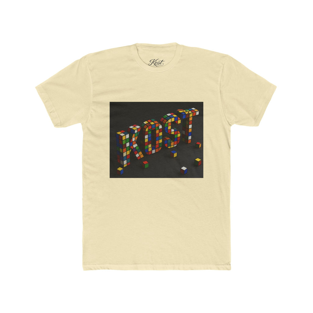 LOST Rubik Block Graphic Tee — Retro Puzzle Typography T‑Shirt