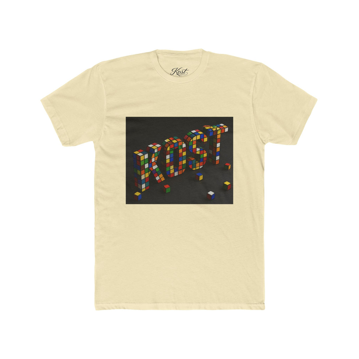 LOST Rubik Block Graphic Tee — Retro Puzzle Typography T‑Shirt
