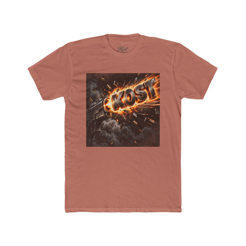 Meteor Fire Logo Tee — 'KOST' Explosive Graphic T-Shirt
