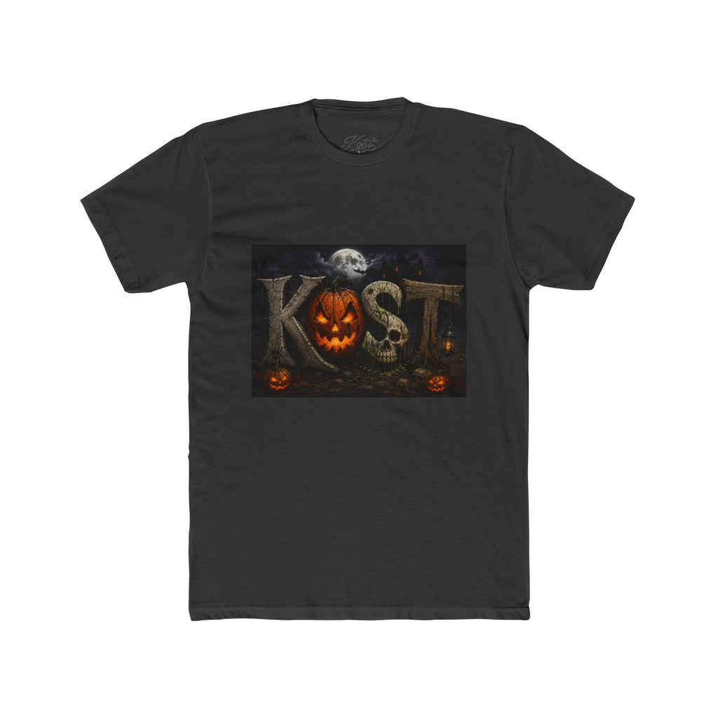 Halloween Pumpkin Skull Tee — KST Jack-O'-Lantern Graphic T-Shirt