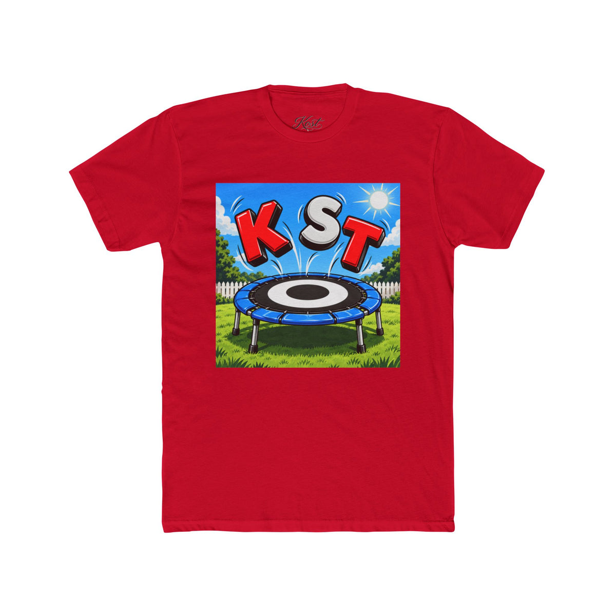KST Trampoline Graphic Tee — Fun Backyard Jump Shirt