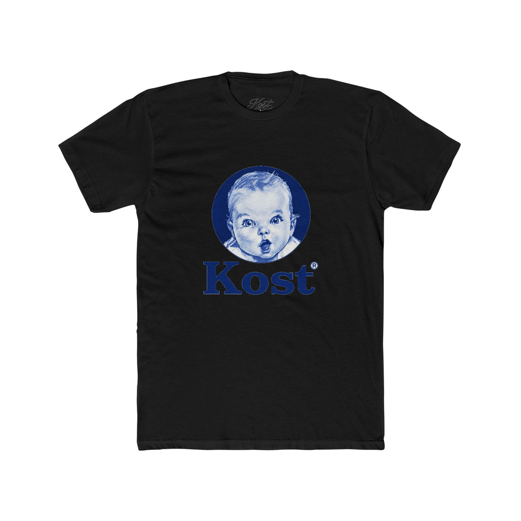 Retro Baby Face Tee — "Kost" Vintage Logo Cotton T-Shirt