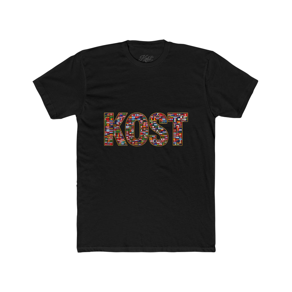 KOST Mosaic Lettered Tee — Colorful Graphic Crewneck T‑Shirt