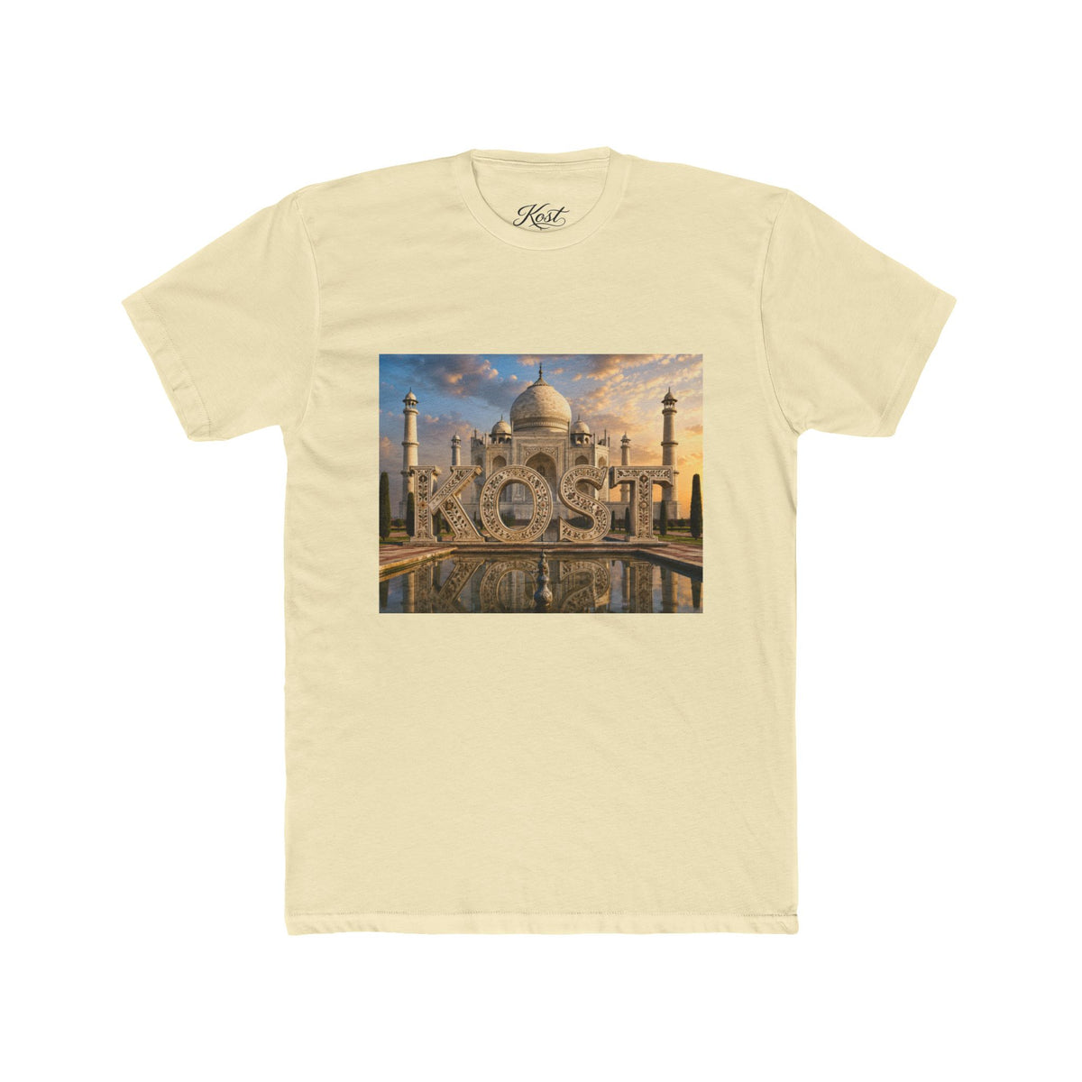 Taj Mahal Photo Tee — 'KOST' Scenic Sunset Graphic T-Shirt