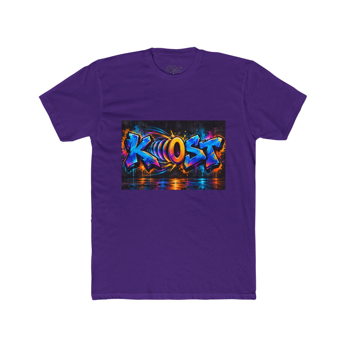 Graffiti 'KHOST' Art Tee - Vibrant Urban Streetwear Crewneck