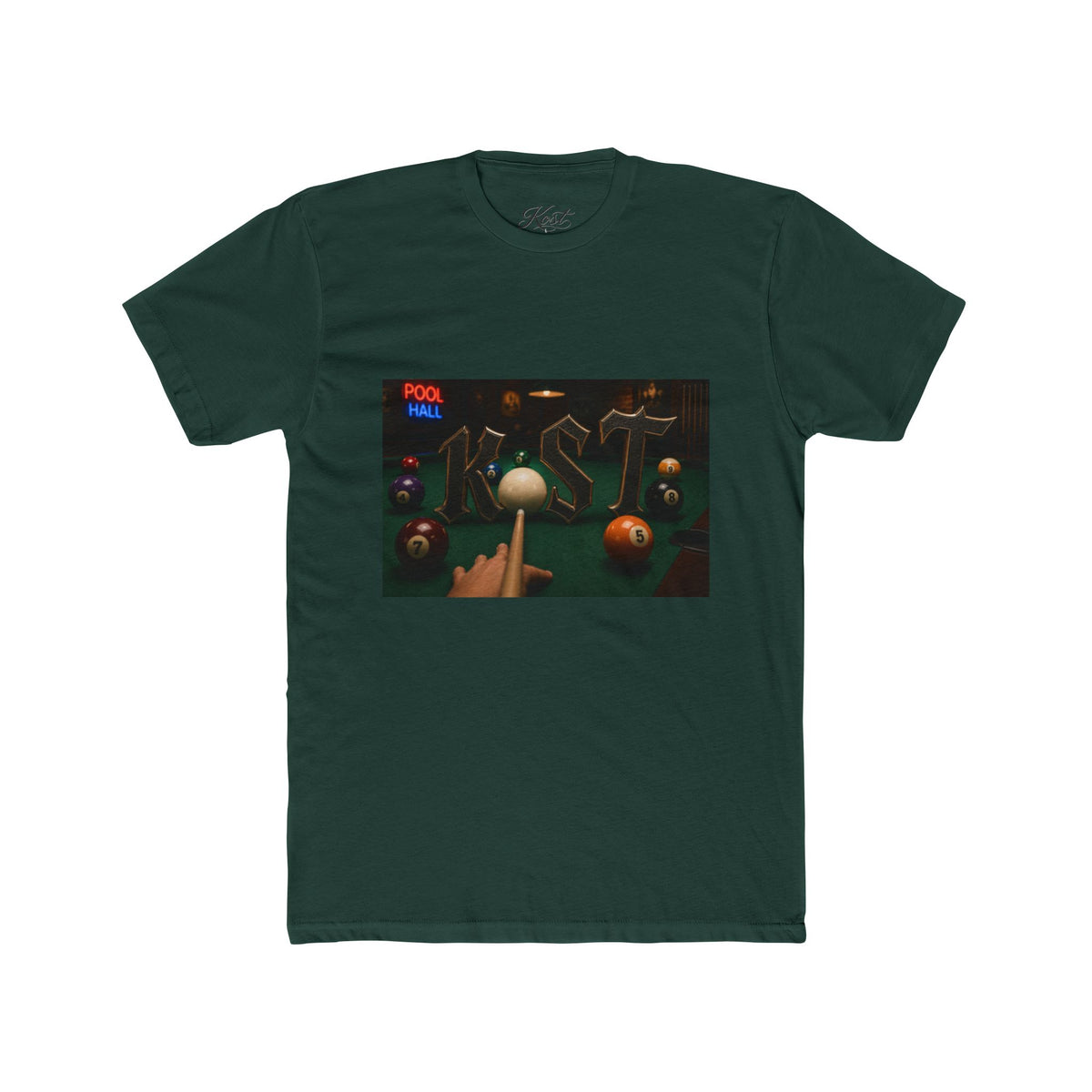 Pool Hall Retro Billiards Tee — "Pool Hall" Graphic T-Shirt