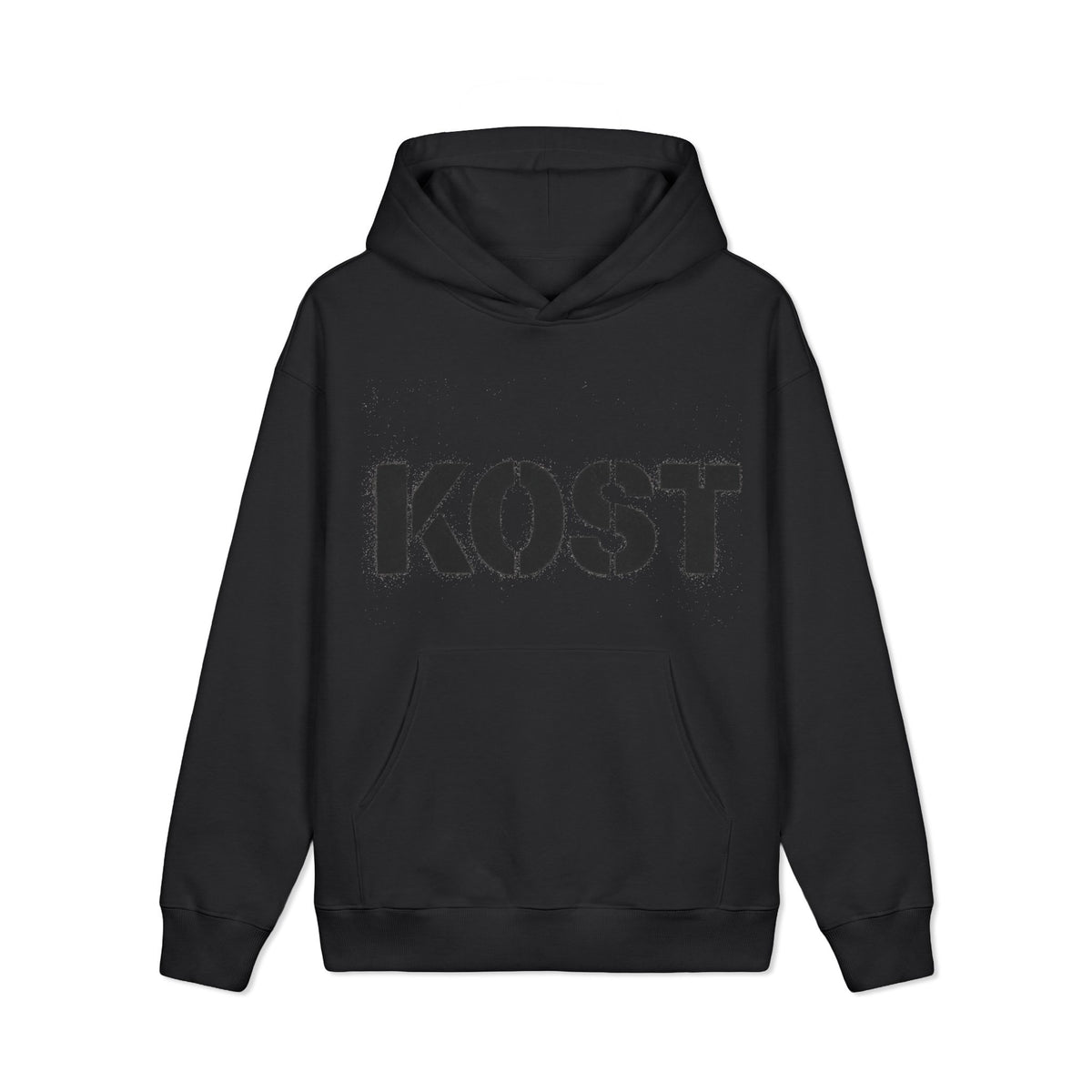 KOST Stencil Logo Hoodie — Vintage Military Streetwear Pullover