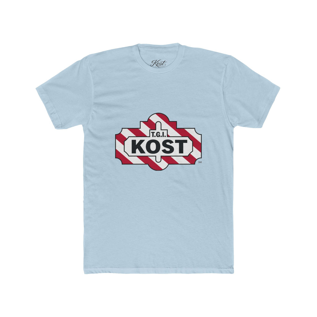 KOST Logo Tee — Retro Candy-Stripe Graphic T-Shirt