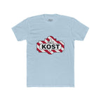 KOST Logo Tee — Retro Candy-Stripe Graphic T-Shirt