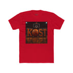 Basketball Court Graphic Tee — 'KOST' Logo with Basketball