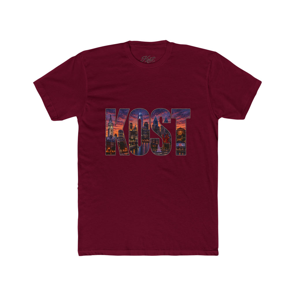 KOST Cityscape Graphic Tee — Urban Skyline Lettering Cotton T‑Shirt