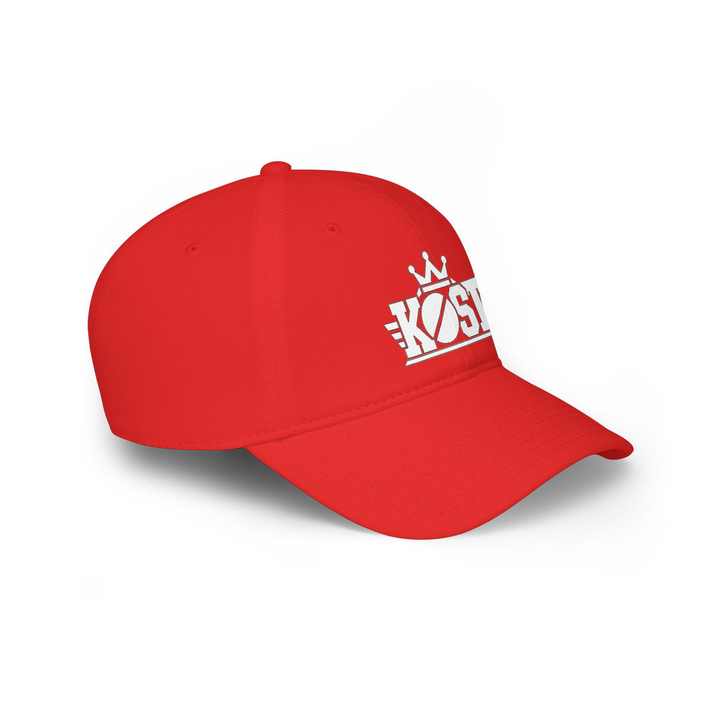 KØST Crown Logo Baseball Cap — Low Profile Red Hat