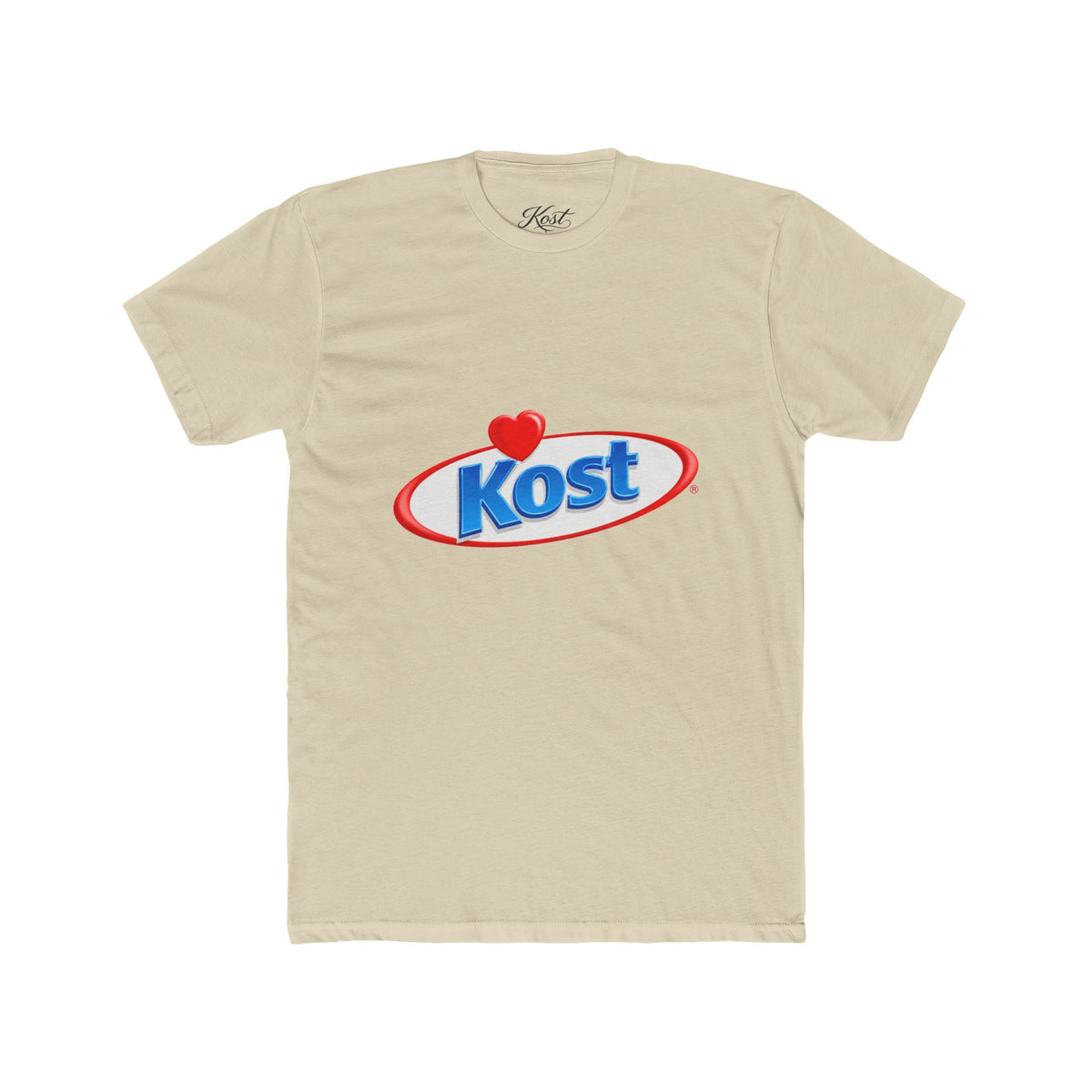 Kost Logo Tee — Retro Heart Emblem Graphic T‑Shirt