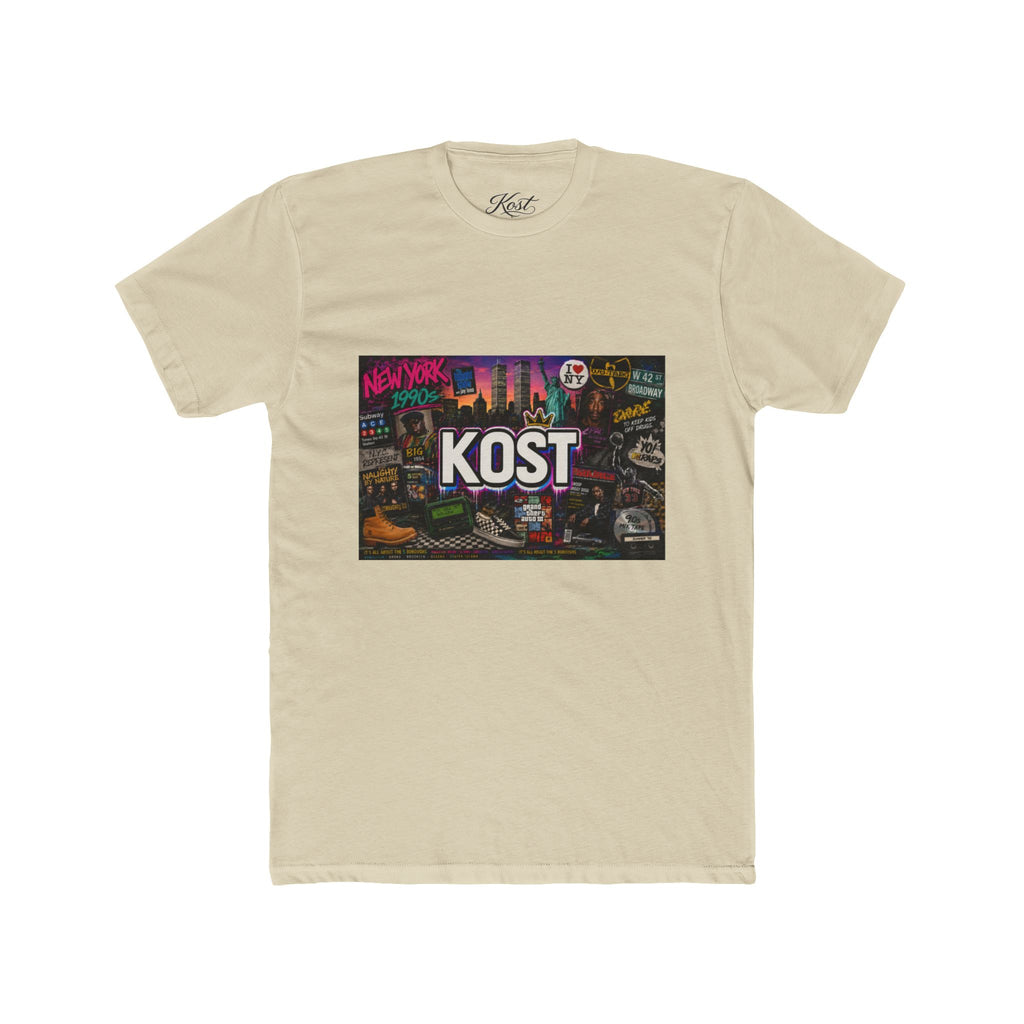 KOST Retro Cityscape Tee — New York Neon Graphic Crew Shirt