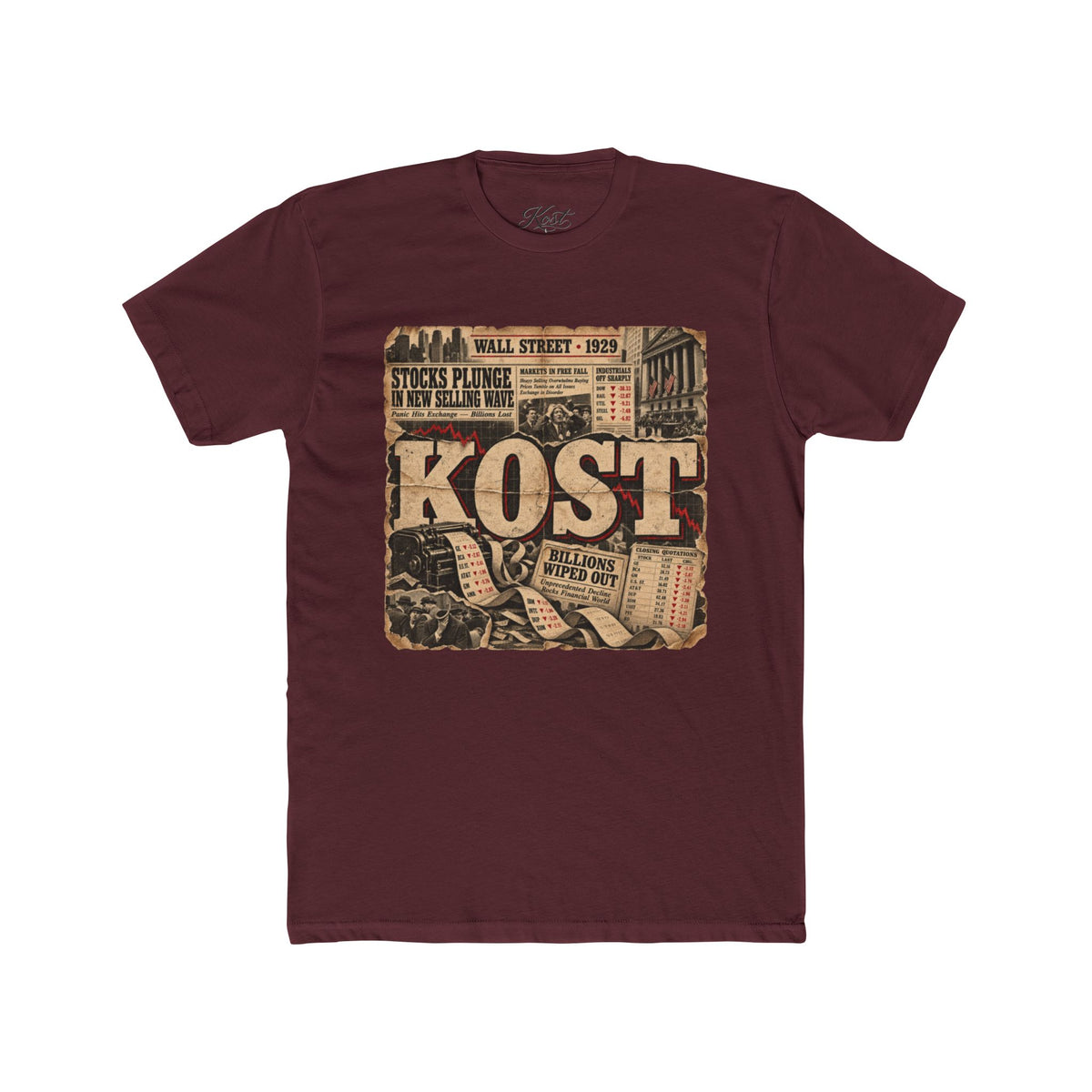 Vintage Newspaper 'KOST' Graphic Tee