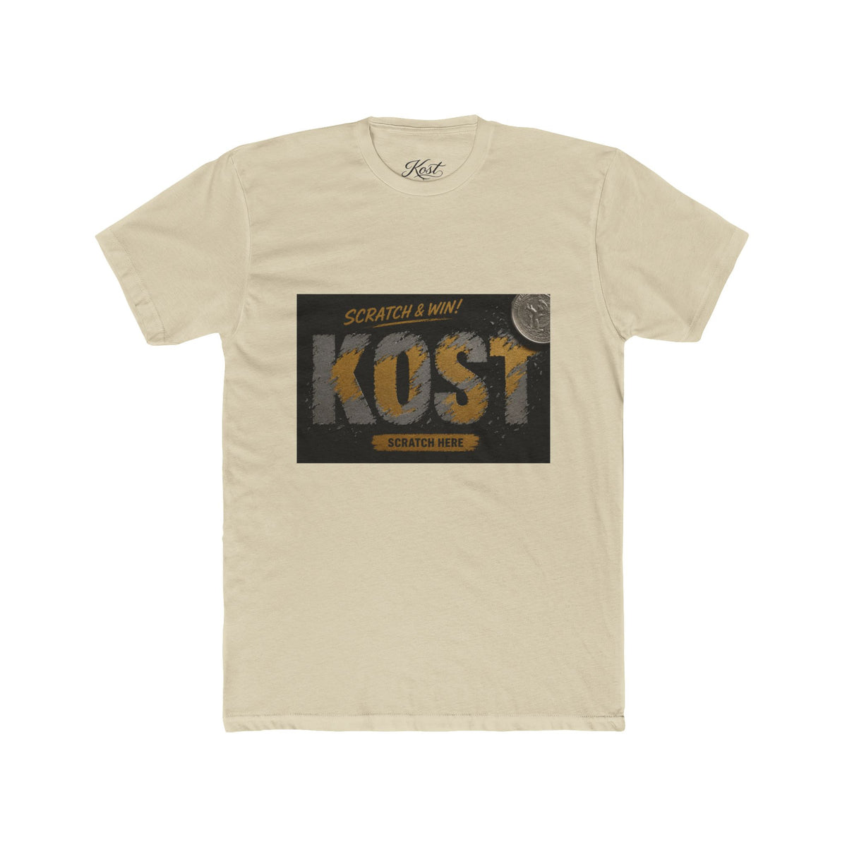 Kost Scratch & Win Graphic Tee — Retro Lottery Ticket Design