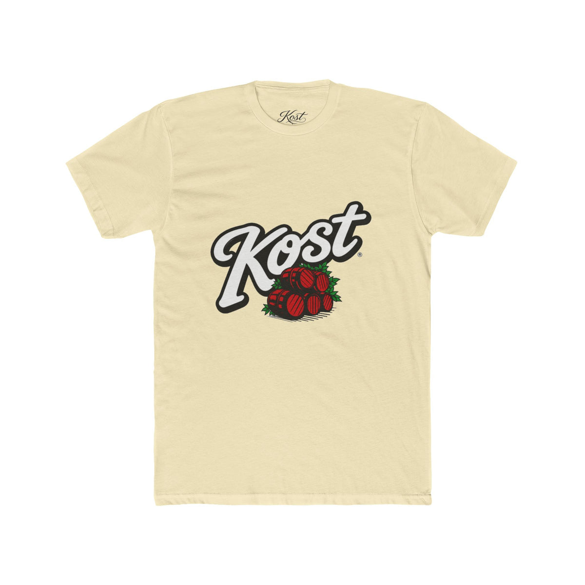 Kost Script Logo T‑Shirt with Strawberry Graphic