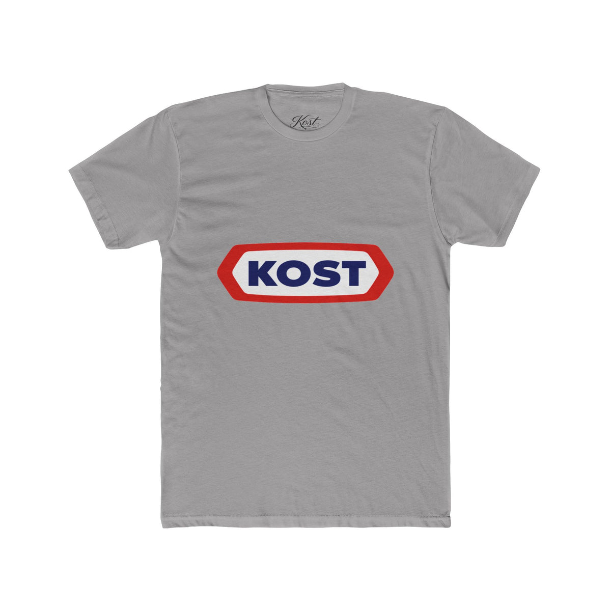 KOST Logo Tee — Retro Red & Blue Graphic T-Shirt