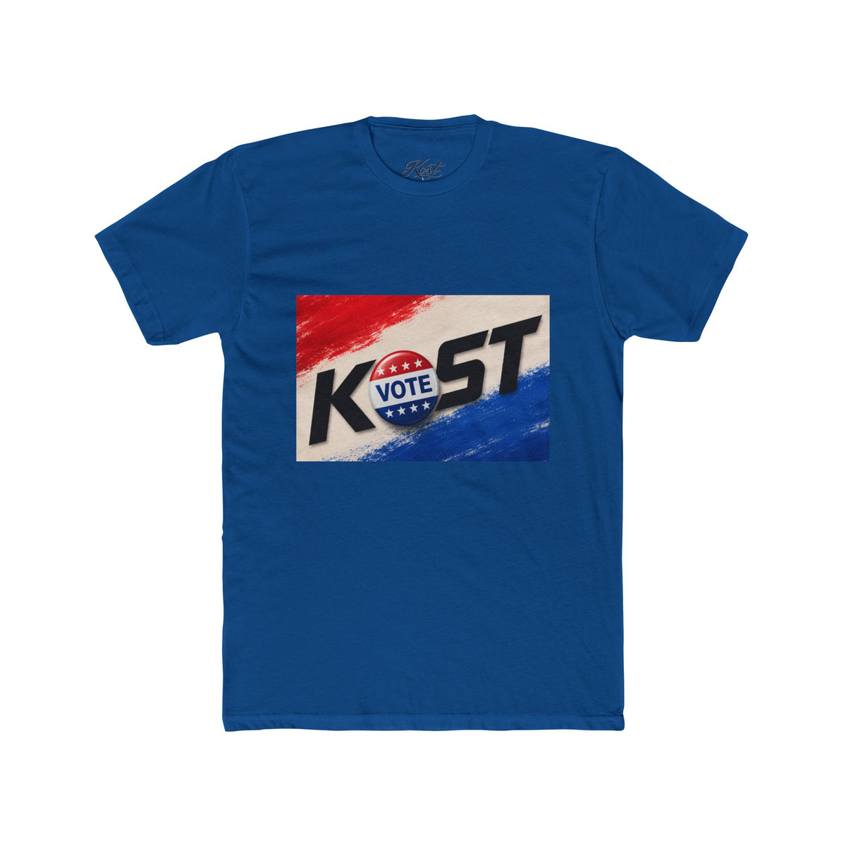 Vote KOST Political Campaign T‑Shirt — Patriotic Red, White & Blue Tee